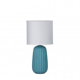 Oriel Lighting-BENJY.20 Complete Table Lamp - Blue / Grey / Taupe / White